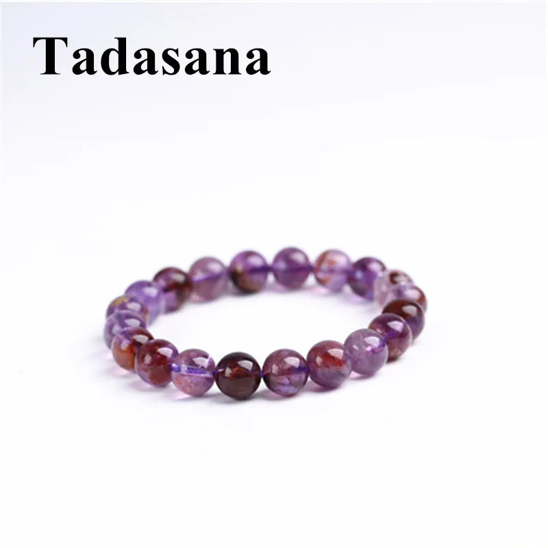 Purple Crystal Stone Beads Bracelet Accessory for Women