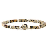 Natural Stone Beads Bracelet Cube Amethyst Crystal Agate Bangle