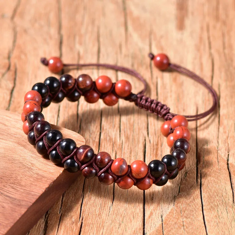 Natural Stone Beads Bracelet Men's Gift Women Cuffs Jewelry