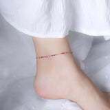 Natural Stone Beads Bracelet with 925 Sterling Silver Bangle for Women