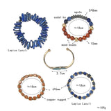 Women's Natural Stone Beads Bracelet Set