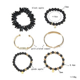 Women's Natural Stone Beads Bracelet Set