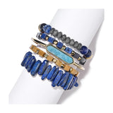 Women's Natural Stone Beads Bracelet Set