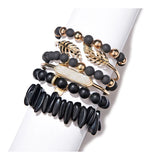 Women's Natural Stone Beads Bracelet Set
