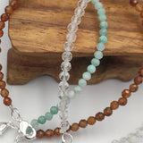 Natural Stone Beads Bracelets Sterling Silver Couple Bracelets For Women Girls