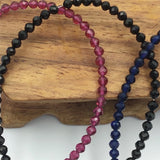 Natural Stone Beads Bracelets Sterling Silver Couple Bracelets For Women Girls