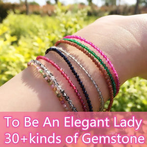 Natural Stone Beads Bracelets Sterling Silver Couple Bracelets For Women Girls