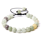 Natural Stone Beads Braided Bracelet Shoushan Frosted Stones Adjustable