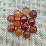 12MM Carnelian Opal Crystal Ring Stone Beads Cabochons for Jewelry Making