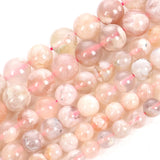 Cherry Blossom Sakura Agate Round Loose Beads 4-12mm
