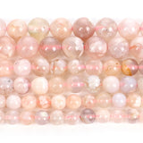 Cherry Blossom Sakura Agate Round Loose Beads 4-12mm