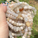Natural Stone Beads Cherry Blossoms Agates for DIY Jewelry Making 15''