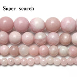 Pink Opal Stone Beads for Jewelry Making DIY Accessories