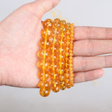 Natural Citrine Quartz Crystal Round Beads 4-12mm