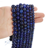 Lapis Lazuli Stone Beads Round Loose Spacer Beads for Jewelry Making DIY