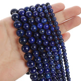 Lapis Lazuli Stone Beads Round Loose Spacer Beads for Jewelry Making DIY
