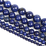 Lapis Lazuli Stone Beads Round Loose Spacer Beads for Jewelry Making DIY
