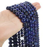 Lapis Lazuli Stone Beads Round Loose Spacer Beads for Jewelry Making DIY