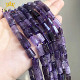 Faceted Purple Crystal Amethysts Loose Beads for DIY Jewelry Making