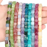 Cube Aquamarines Amethysts Crystal Quartz Loose Beads 8mm