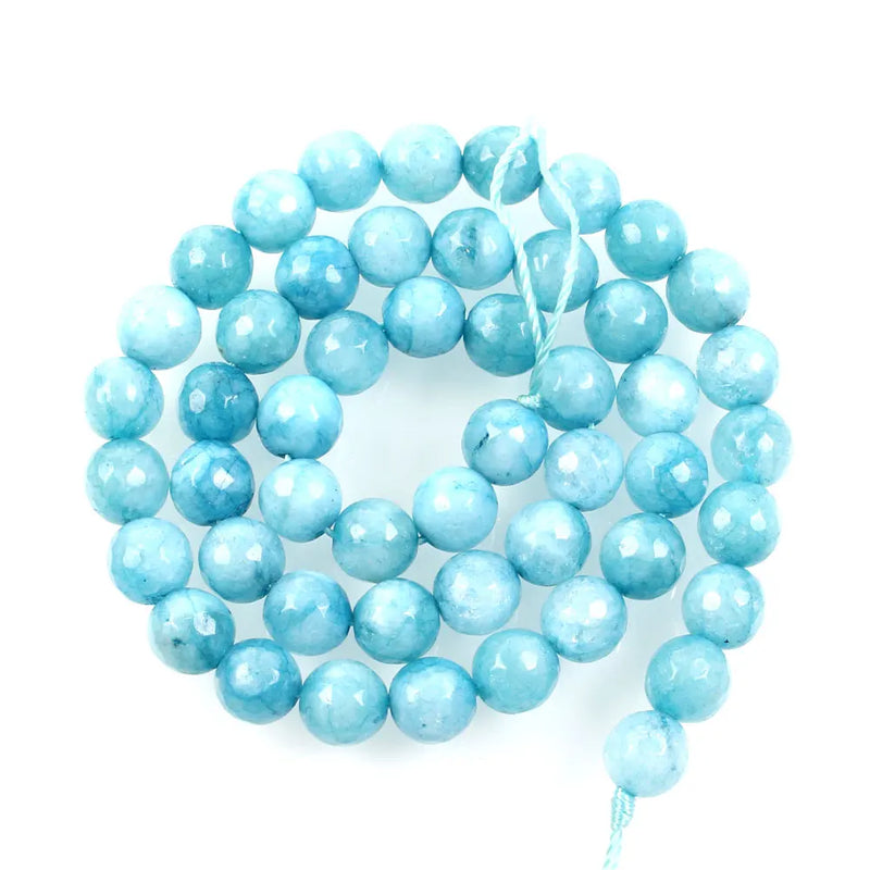 Sky Marble Natural Stone Beads 4-12 MM for DIY Jewelry Making