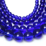Dark Glass Charm Round Loose Beads for Jewelry Making DIY Bracelet Necklace