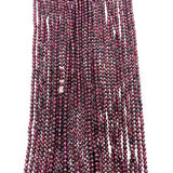 Dark Red Garnet Round Faceted Beads for Jewelry Making