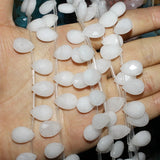 Drop-shaped Faceted Agate Amethyst Loose Stone Beads for DIY Bracelet