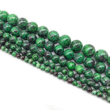 Epidote Zoisite Tourmaline Natural Stone Beads 6-12MM for Bracelets