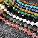 Natural Stone Beads Clover Shape Charms for Jewelry Making
