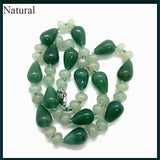 Natural Stone Beads Necklace DIY Jewelry Agate Crystal Turquoise 10x14mm