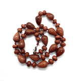 Natural Stone Beads Necklace DIY Jewelry Agate Crystal Turquoise 10x14mm