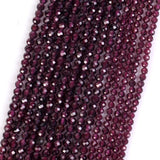 Purple Garnet Natural Stone Beads 2/3mm 15inch