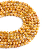 Faceted Golden Tiger Chalcedony Loose Beads 8mm