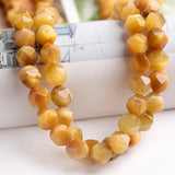 Faceted Golden Tiger Chalcedony Loose Beads 8mm