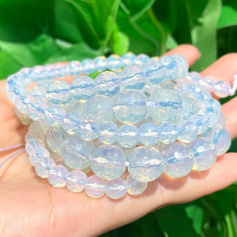 Opal Round Loose Spacer Beads for Jewelry Making 15'' 6 8 10mm