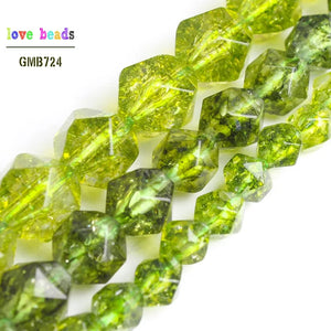 Faceted Peridot Round Loose Beads 6/8/10mm 15inches