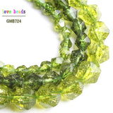 Faceted Peridot Round Loose Beads 6/8/10mm 15inches