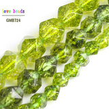 Faceted Peridot Round Loose Beads 6/8/10mm 15inches