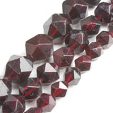 Red Garnet Faceted Round Beads for Jewelry Making 6/8/10mm