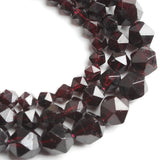 Red Garnet Faceted Round Beads for Jewelry Making 6/8/10mm