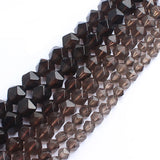 Faceted Smoky Quartz Stone Beads for Jewelry Making 6/8/10mm