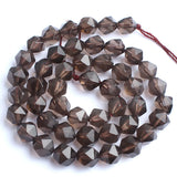 Faceted Smoky Quartz Stone Beads for Jewelry Making 6/8/10mm