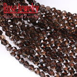 Faceted Smoky Quartzs Loose Beads 6/8/10mm