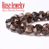 Faceted Smoky Quartzs Loose Beads 6/8/10mm