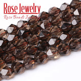 Faceted Smoky Quartzs Loose Beads 6/8/10mm