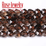 Faceted Smoky Quartzs Loose Beads 6/8/10mm