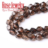 Faceted Smoky Quartzs Loose Beads 6/8/10mm