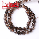 Faceted Smoky Quartzs Loose Beads 6/8/10mm