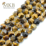Faceted Yellow Tiger Eye Beads 6mm 8mm 10mm Gem Spacer Beads DIY Bracelet